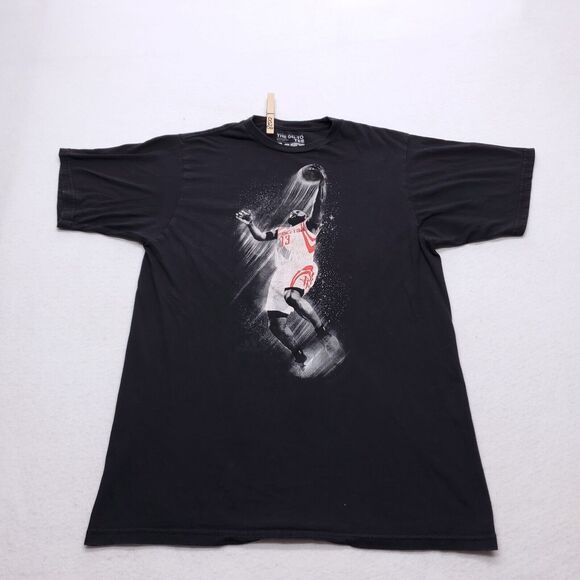 Adidas Houston Rockets #13 Harden Casual Graphic T Shirt Adult Mens Size M Black - Picture 2 of 8